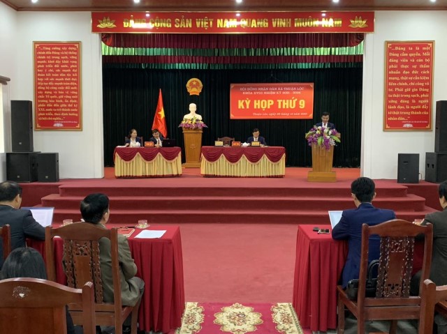 Xã Thuận Lộc: Tổ chức thành công Kỳ họp thứ 9, HĐND xã khoá XVIII