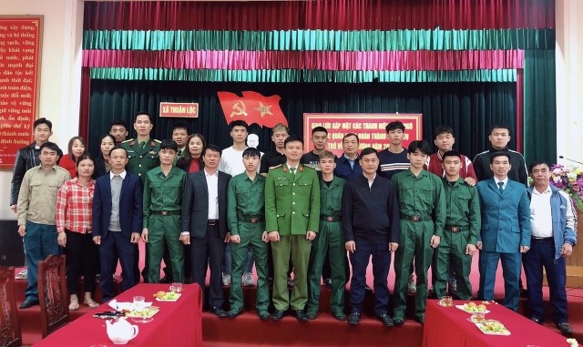 Xã Thuận Lộc tổ chức Giao lưu gặp mặt thanh niên nhập ngũ và các quân nhân hoàn thành nghĩa vụ trở về địa phương