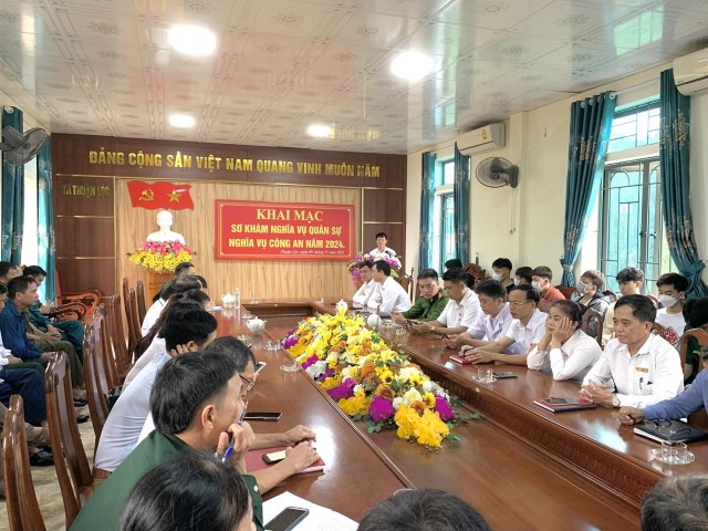 Xã Thuận Lộc Hoàn thành công tác khám sơ tuyển nghĩa vụ quân sự năm 2024 