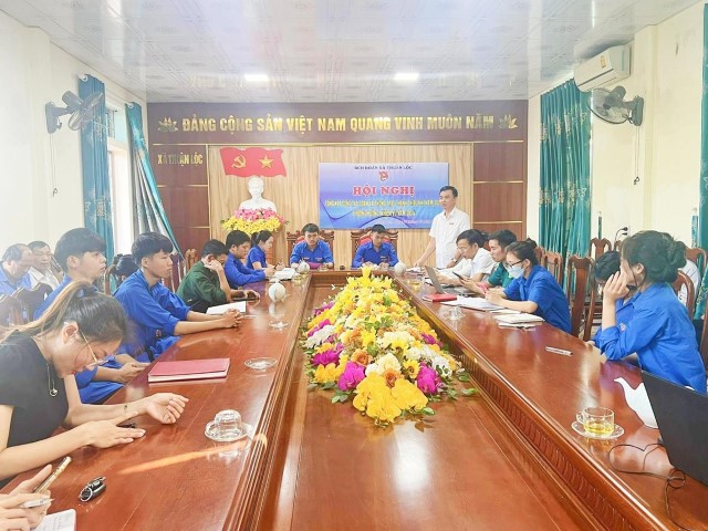 Đoàn xã Thuận Lộc: Tổ chức Hội nghị tổng kết Công tác đoàn và Phong trào Thanh thiếu nhi năm 2023 trên nền tảng số 
